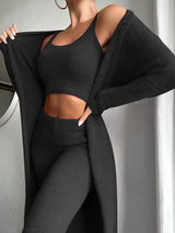 3-Piece Fuzzy Fleece Loungewear Set