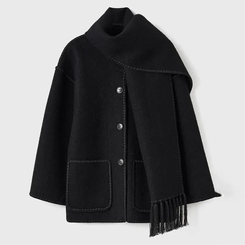 Sionne - Fringe Scarf Jacket